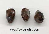 NGP9825 22*35mm - 25*40mm faceted nuggets mahogany obsidian pendants