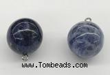 NGP9846 20mm round sodalite gemstone pendants