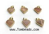 NGP9883 14*16mm faceted sunstone pendant