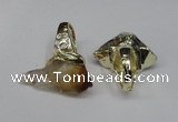 NGR110 18*35mm - 22*40mm faceted nuggets citrine gemstone rings