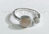 NGR1120 8mm coin  moonstone gemstone rings wholesale