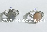 NGR1121 12*15mm oval mixed gemstone rings wholesale