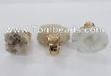 NGR141 25*30mm - 30*40mm freeform druzy agate rings wholesale