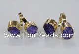 NGR195 10*14mm - 15*20mm oval druzy agate gemstone rings