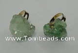 NGR20 18*25mm - 25*30mm nuggets plated druzy quartz rings