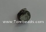 NGR2005 20*25mm flower druzy quartz rings wholesale