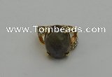 NGR2015 10*15mm faceted oval labradorite gemstone rings