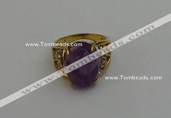 NGR2042 10*15mm faceted oval amethyst gemstone rings wholesale