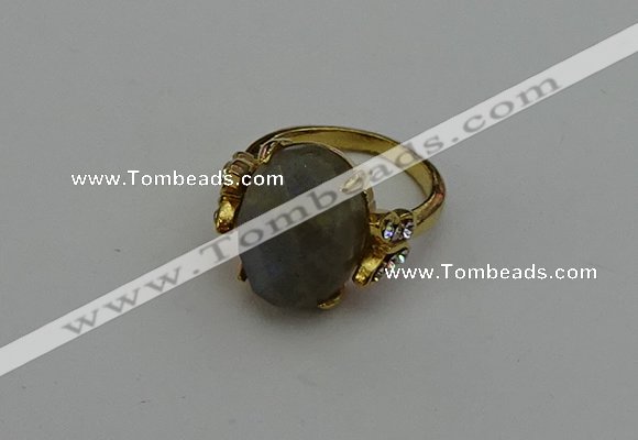 NGR2075 10*15mm faceted oval labradorite gemstone rings