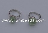 NGR208 10*14mm – 12*16mm freeform prehnite rings wholesale