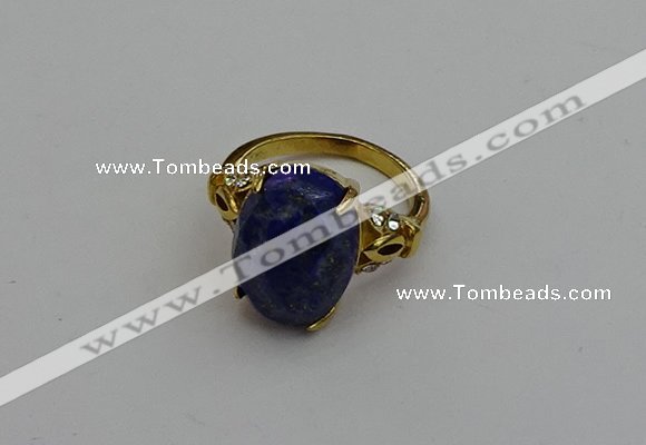 NGR2092 10*15mm faceted oval lapis lazuli gemstone rings