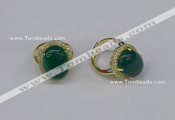 NGR246 13*18mm oval agate gemstone rings wholesale