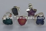 NGR335 10*14mm - 18*20mm freeform druzy agate gemstone rings
