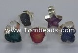 NGR335 10*14mm - 18*20mm freeform druzy agate gemstone rings