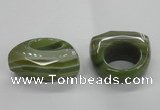 NGR34 16*35*40mm faceted freeform agate gemstone rings