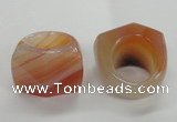 NGR38 20*30*35mm faceted freeform agate gemstone rings