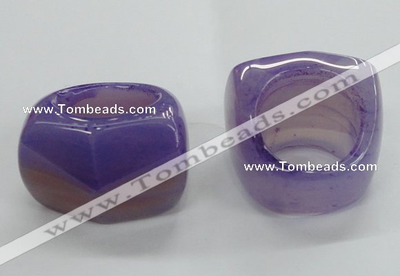 NGR41 20*30*35mm faceted freeform agate gemstone rings