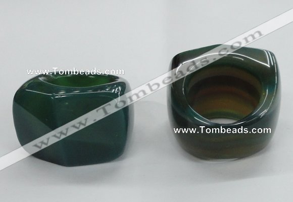 NGR44 20*30*35mm faceted freeform agate gemstone rings