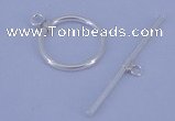 SSC02 5pcs 16mm donut 925 sterling silver toggle clasps