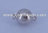 SSC107 5pcs 8mm round 925 sterling silver magnetic clasps