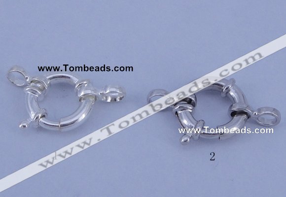 SSC202 5pcs 12mm 925 sterling silver spring rings clasps