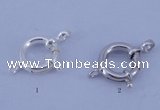 SSC206 5pcs 12mm 925 sterling silver spring rings clasps