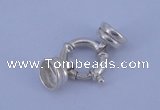 SSC215 5pcs 14.5mm sterling silver spring rings clasps